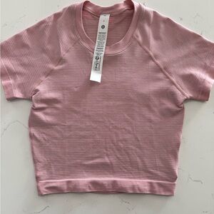Lululemon Athletica Dusty Rose Short Sleeve Top